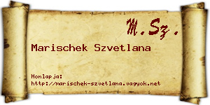 Marischek Szvetlana névjegykártya